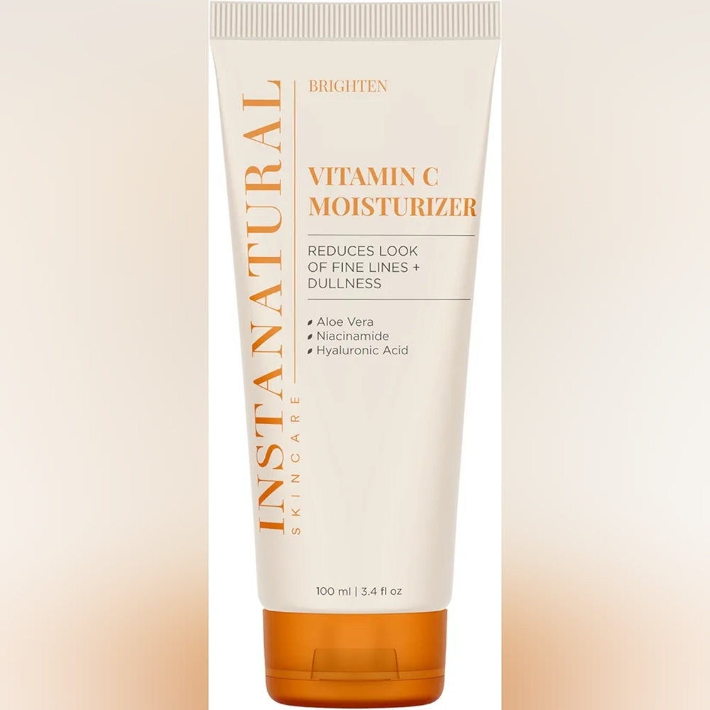 InstaNatural Vitamin C Moisturizer Face Cream, Brightens Reduces Fine Lines New
